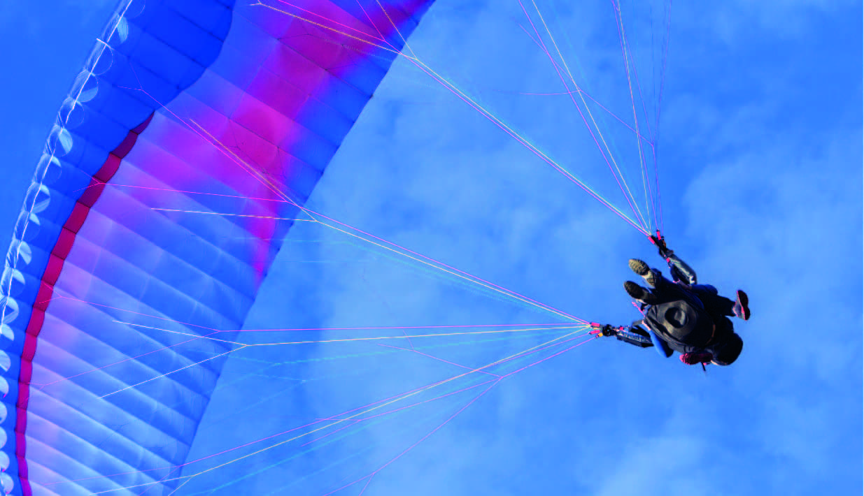 activités dans le massif des vosges parapente